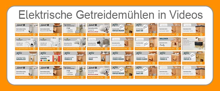 Elektrische Getreidemühlen in Videos