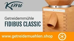 KoMo Getreidemühle Fidibus Classic im Video