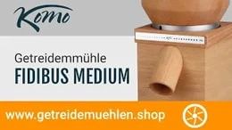 KoMo Getreidemühle Fidibus Medium im Video