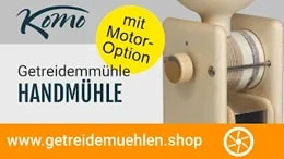 KoMo Handmühle mit Motor-Option